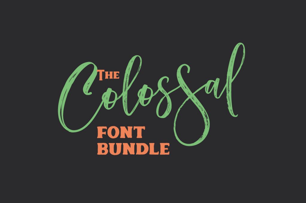 colossal font bundle