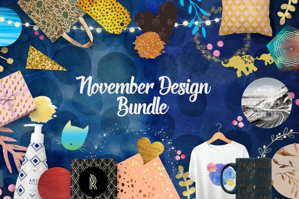 November Design Bundle: 3000+ Design Elements with Commercial License