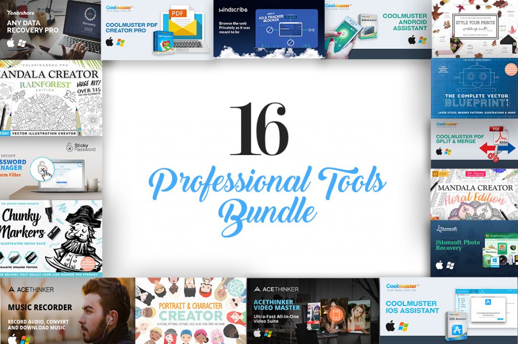 Professional Tools Bundle: 16 Essential Designer Apps & Resources