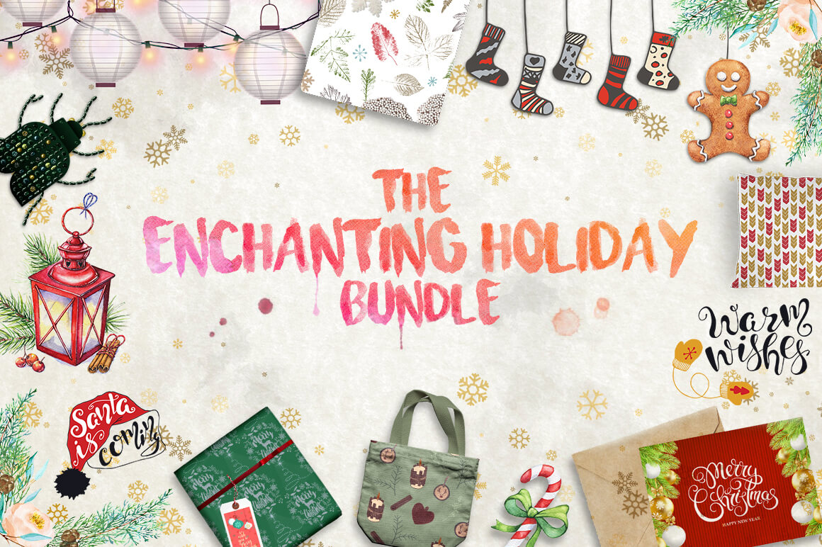 The Enchanting Holiday Bundle - 1500+ Christmas & Winter Designs