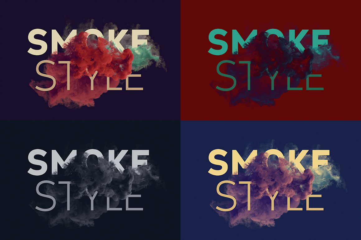 Free Smoke Scene Mockup