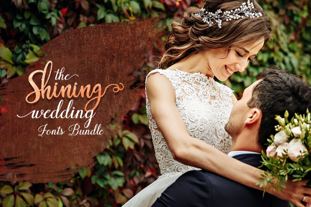 Shining Wedding Fonts Bundle