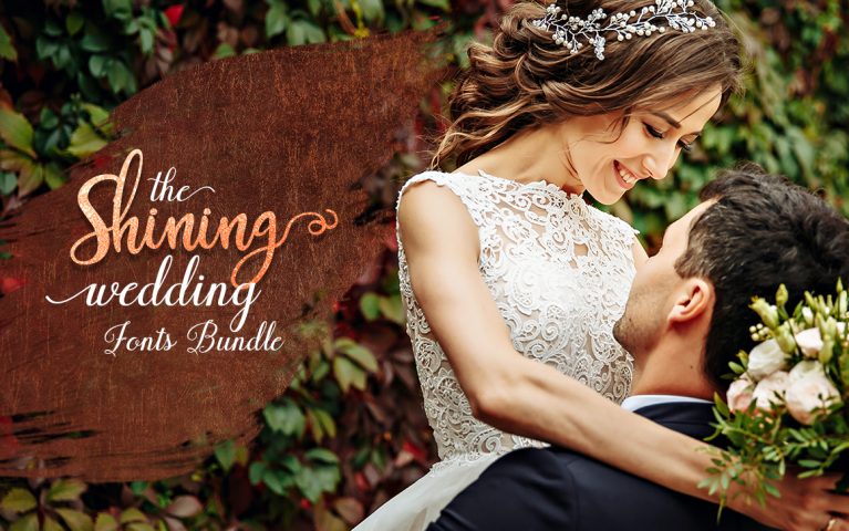 Shining Wedding Fonts Bundle