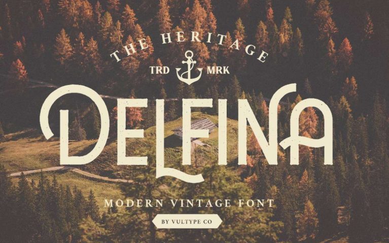 vintage font