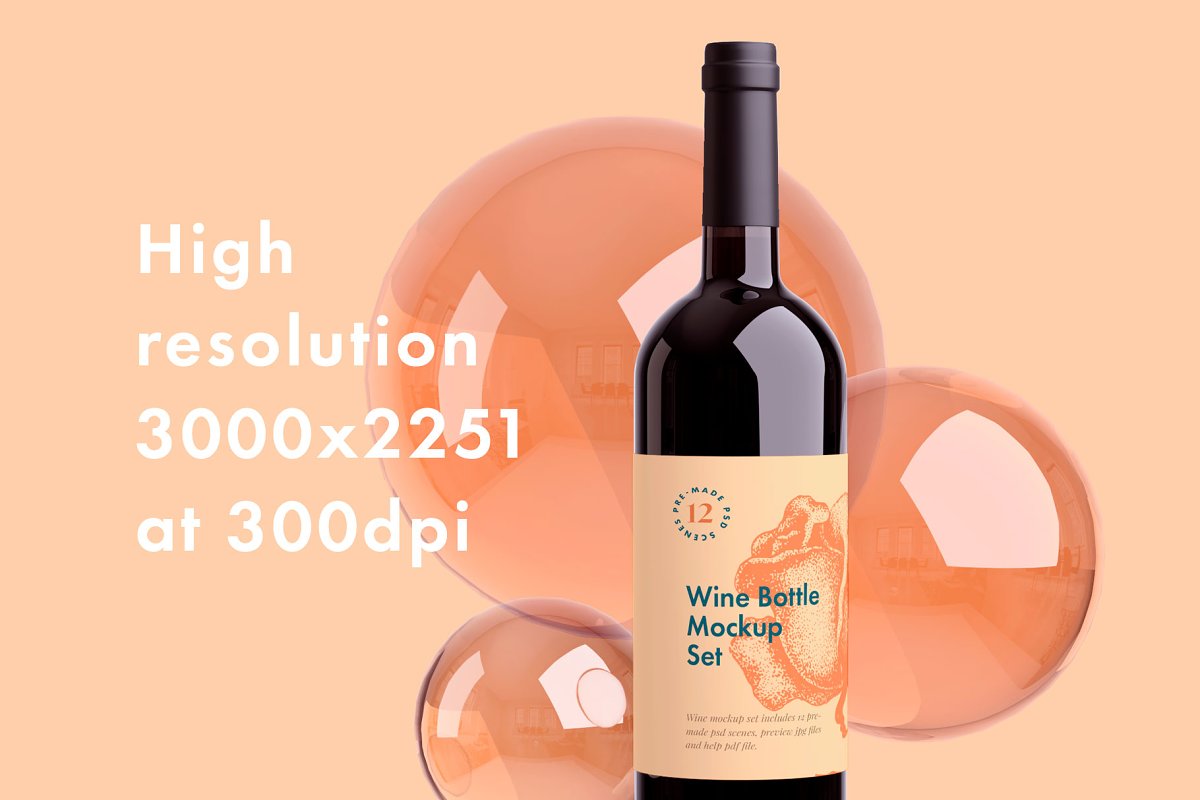 wine mockup