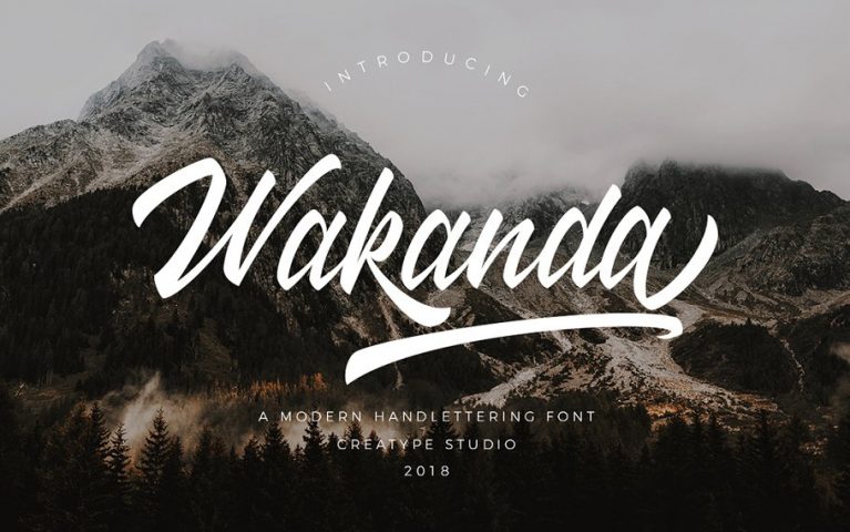 Wakanda Script Font