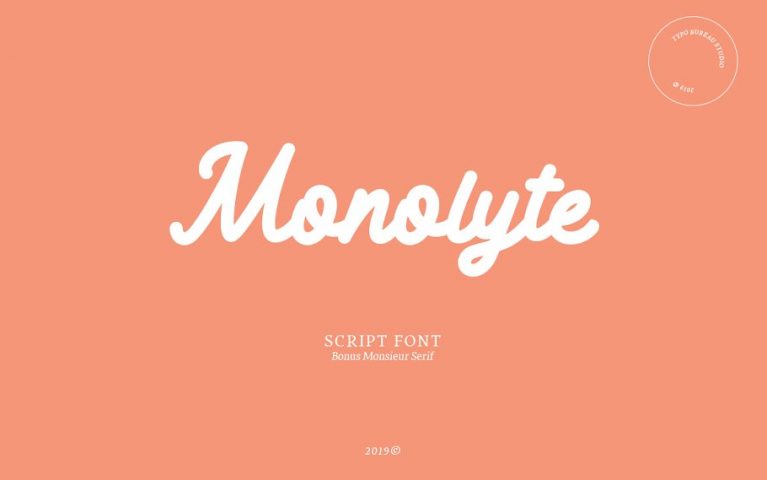 monoline font