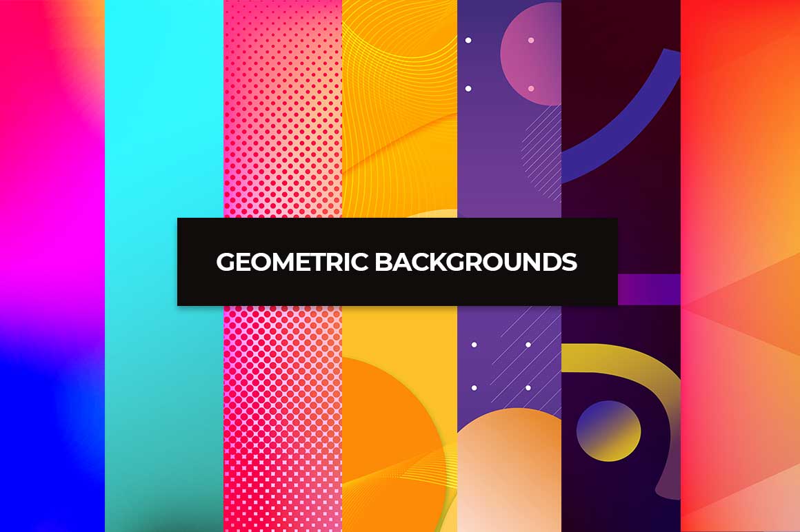 geometric colourful backgrounds