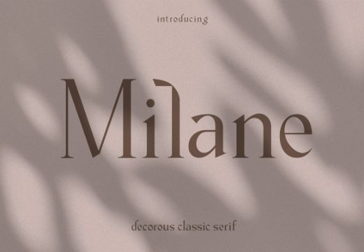 milane typography