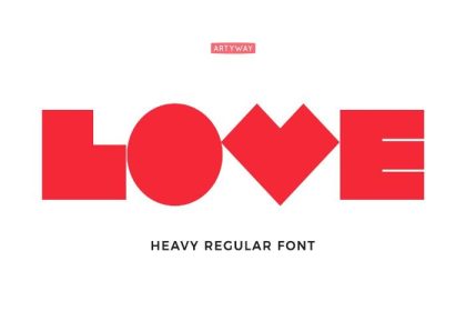 Robot Love Font Poster Preview