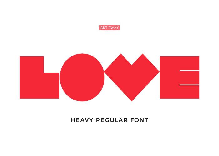 Robot Love Font Poster Preview