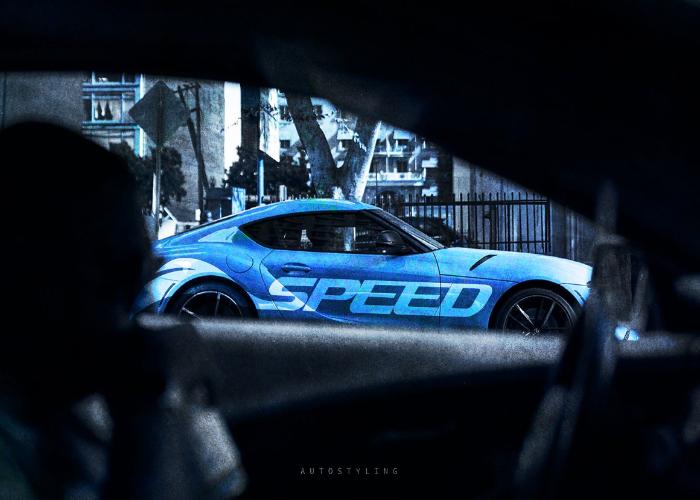 Speed Car Font Preview Image