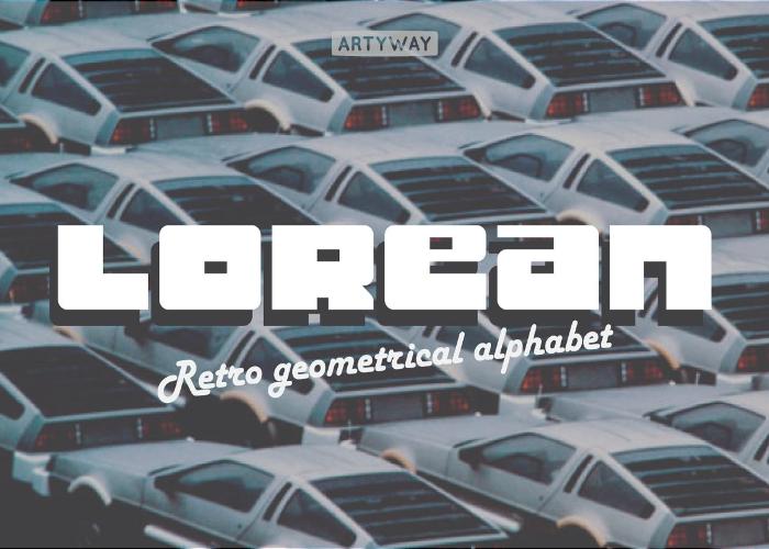 Lorean Font Poster Preview