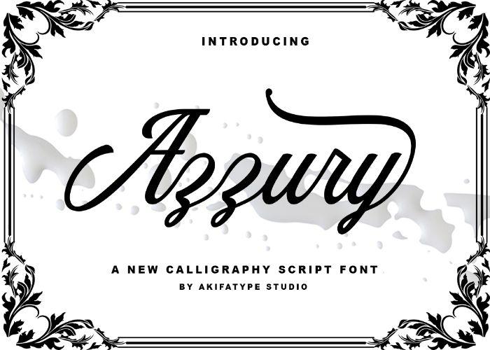Azzury Classic Vintage Font Poster Preview