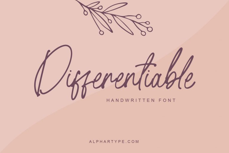 Differentiable Handwritten Font Poster Preview