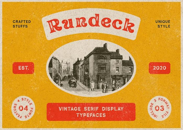 Rundeck Classic Vintage Font Poster Preview
