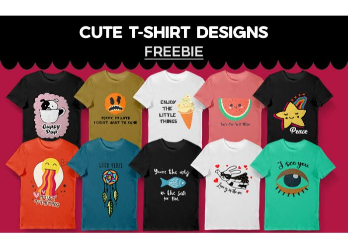 Cute T-shirt Designs Freebie Poster Preview