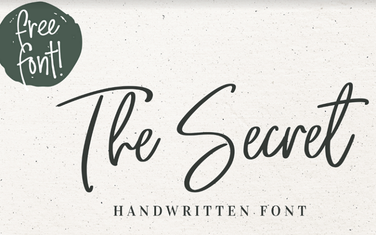 The Secret Font - Behance