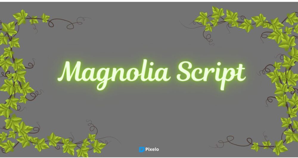 Magnolia Script Vintage Font in Canva