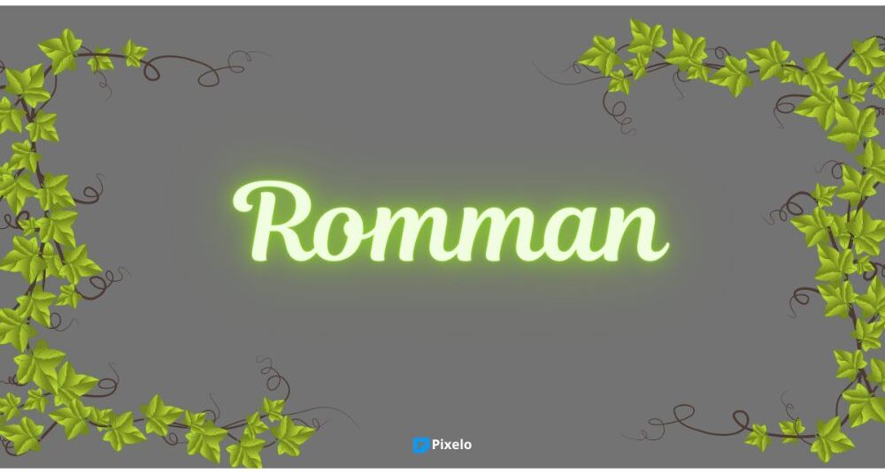 Romman Vintage Font in Canva