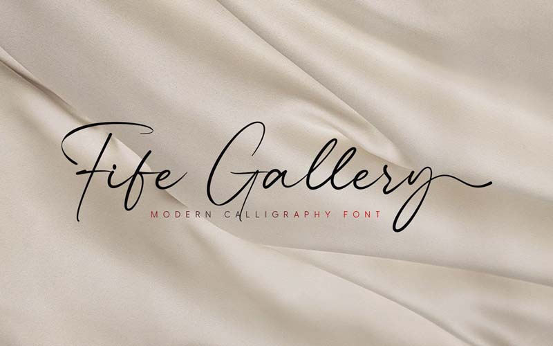 Fife Gallery font banner