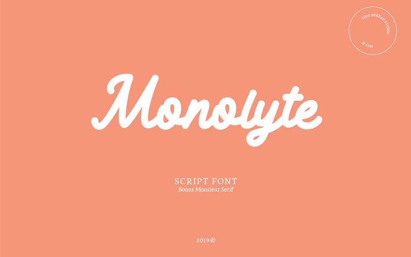 Monolyte font banner