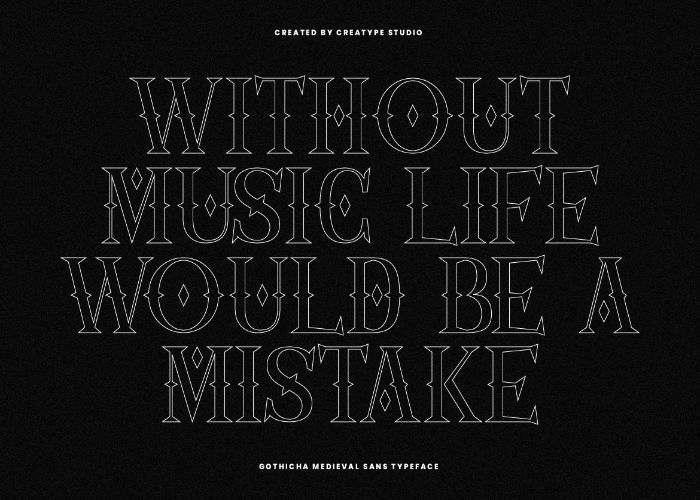 medieval font preview