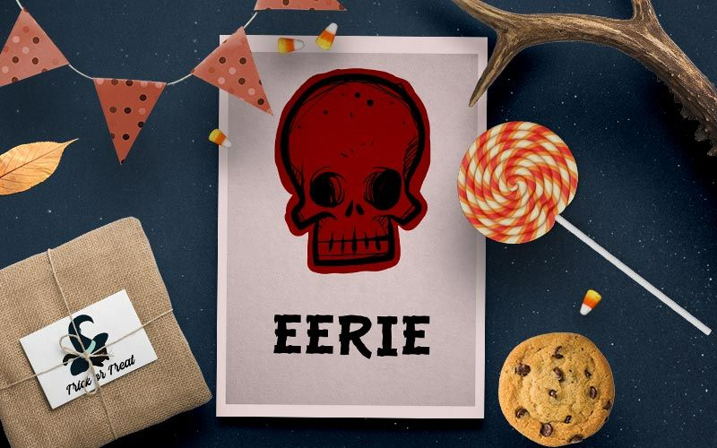 Halloween Elements And Skulls Vectors