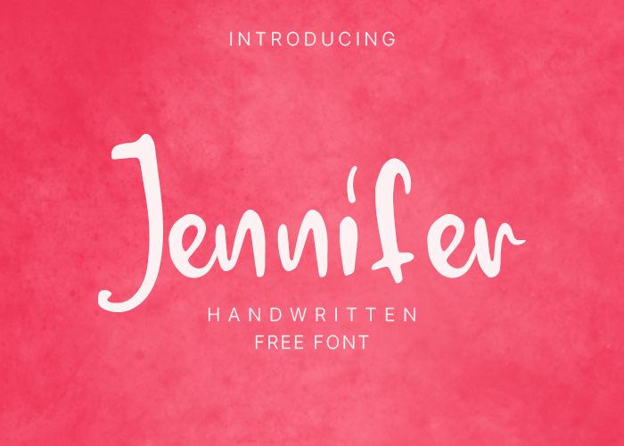 Jennifer free font-feature