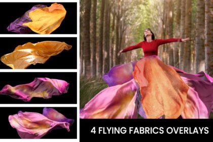 4 Flying Fabric Overlays