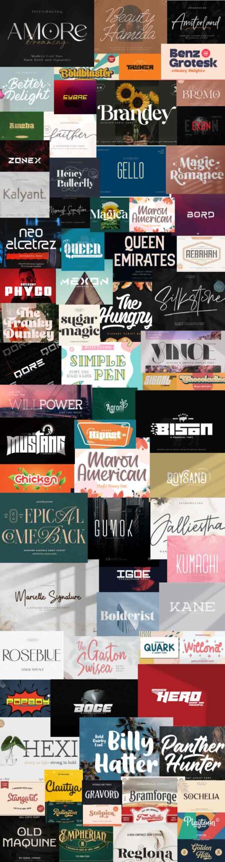 Logo Font Bundle | 130+ Fonts | Free-Extended-License