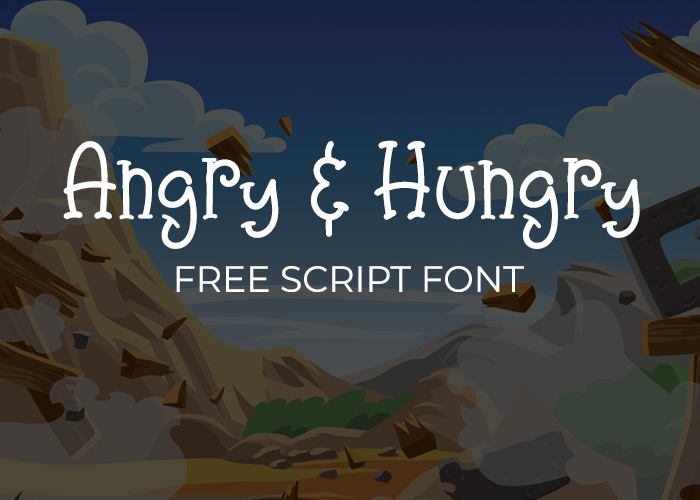 Angry & Hungry Free Script Font