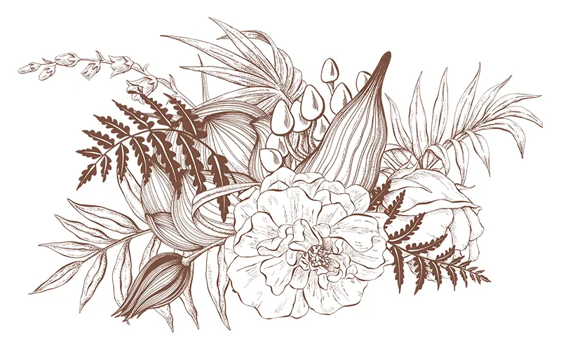 Preview image of a floral design included in the bundle.