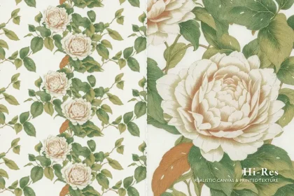A preview of a floral pattern included in the bundle