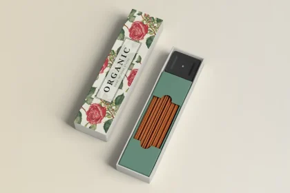 A preview of the floral patterns included in the bundle used as a pencil sticks box cover