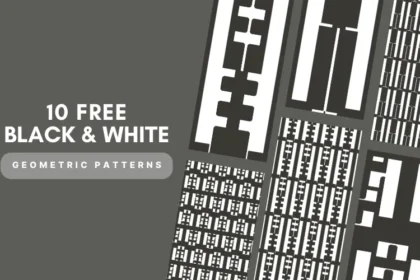 Black and White geometric patterns feature image