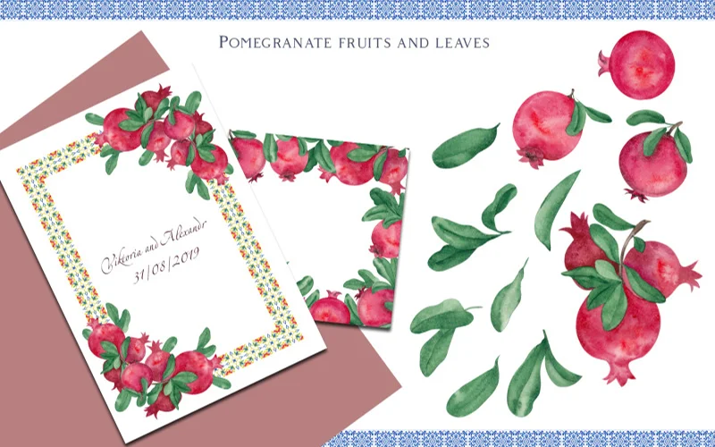 pomegranate patterns